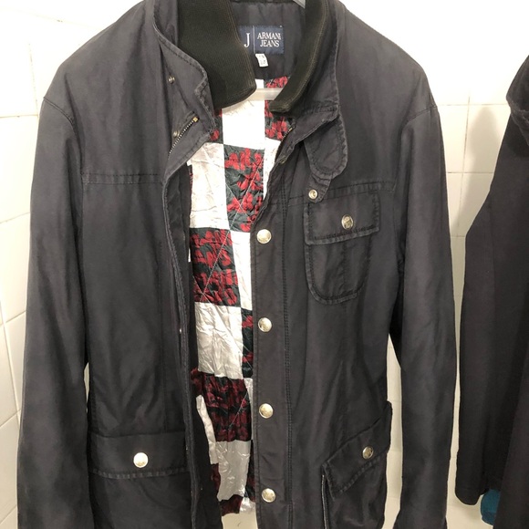 AJ Armani Jeans Saetta Riders  chic luxury jacket coat size Xl - Picture 12 of 12